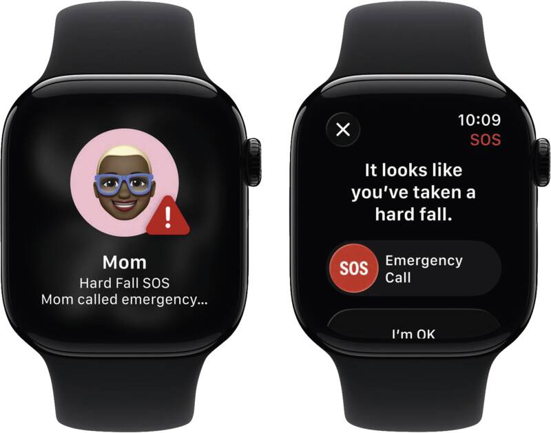 Watch Series 11 GPS, 42mm, Alu, Gr. S/M, schwarzes Sportarmb