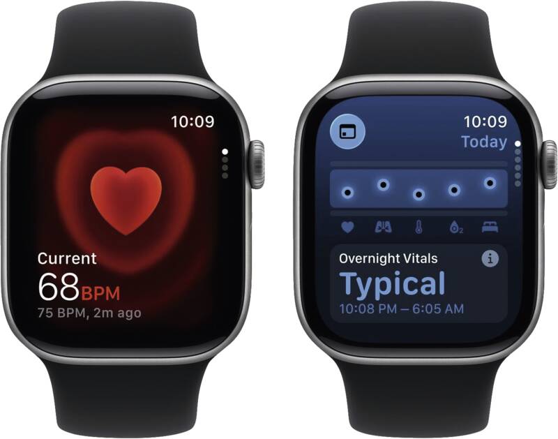 Watch Series 11 GPS, 42mm, Alu, Gr. S/M, schwarzes Sportarmb