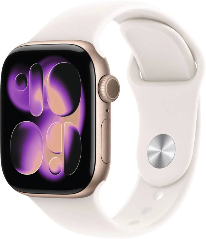 Watch Series 11 GPS, 42mm, Alu, Gr. S/M, blassrosanes Sporta