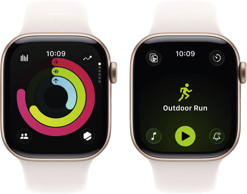 Watch Series 11 GPS, 42mm, Alu, Gr. S/M, blassrosanes Sporta