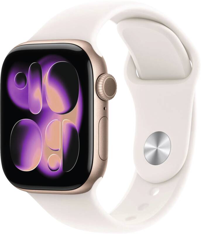 Watch Series 11 GPS, 42mm, Alu, Gr. M/L, blassrosanes Sporta