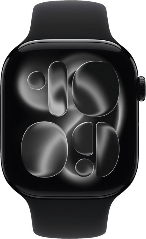 Watch Series 11 GPS, 46mm, Alu, Gr. S/M, schwarzes Sportarmb