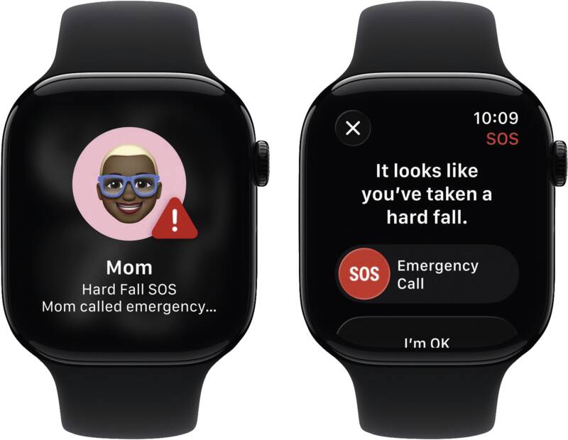 Watch Series 11 GPS, 46mm, Alu, Gr. M/L, schwarzes Sportarmb