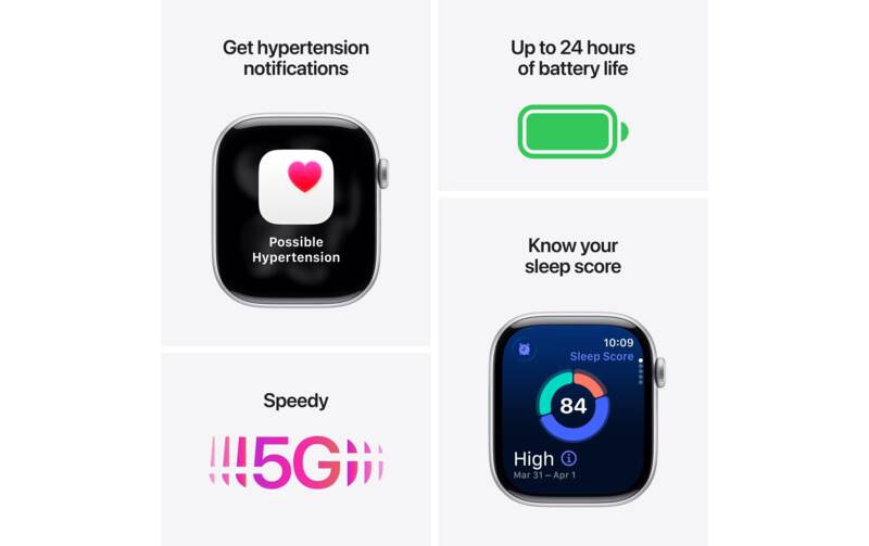 Watch Series 11 GPS + Cellular, 42mm, Alu, Gr. M/L, schwarze