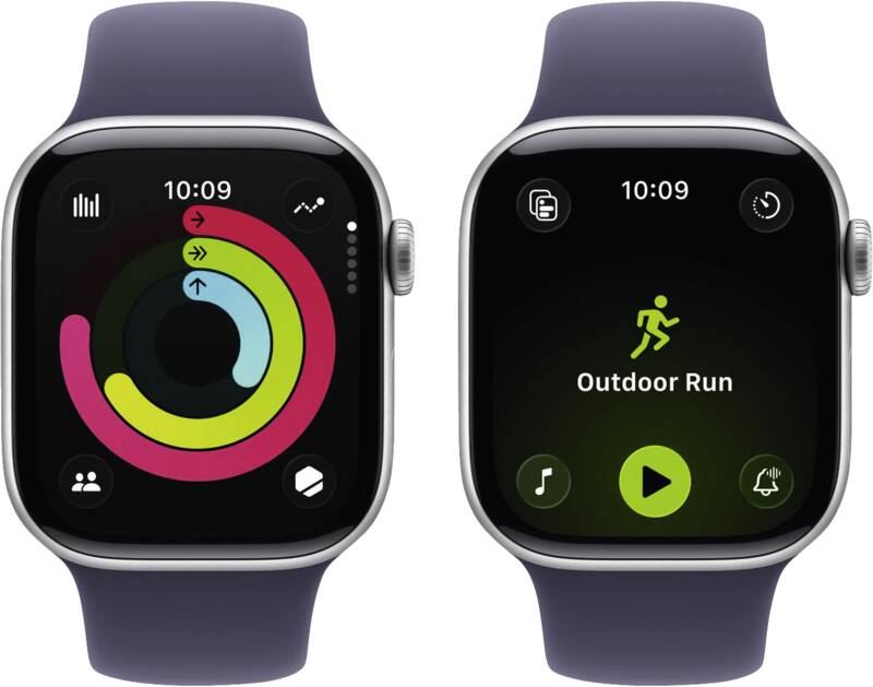 Watch Series 11 GPS + Cellular, 42mm, Alu, Gr. S/M, nebelvio