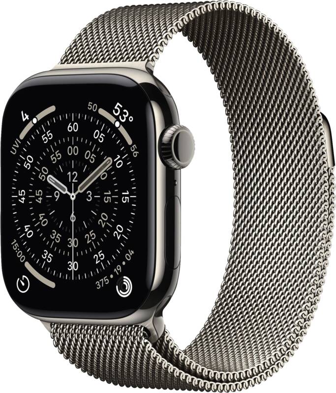Watch Series 11 GPS + Cellular, 42mm, Titan, naturfarbenes M