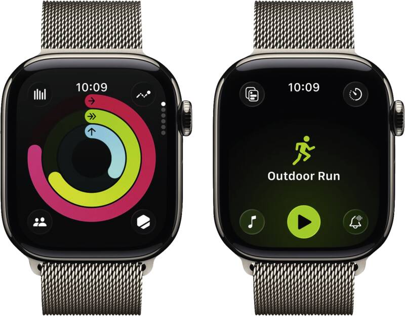Watch Series 11 GPS + Cellular, 42mm, Titan, naturfarbenes M