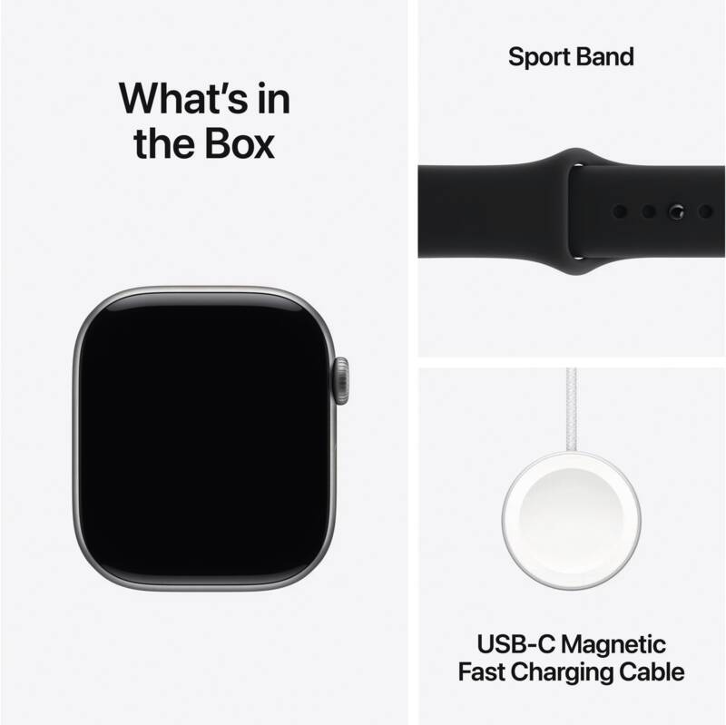 Watch Series 11 GPS + Cellular, 46mm, Alu, Gr. M/L, schwarze