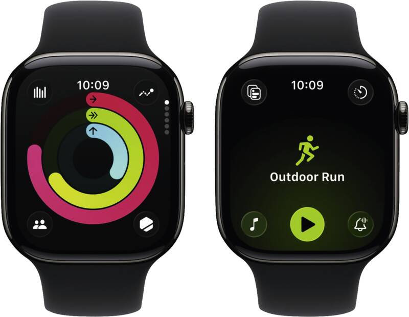 Watch Series 11 GPS + Cellular, 46mm, Titan, Gr. M/L, schwar