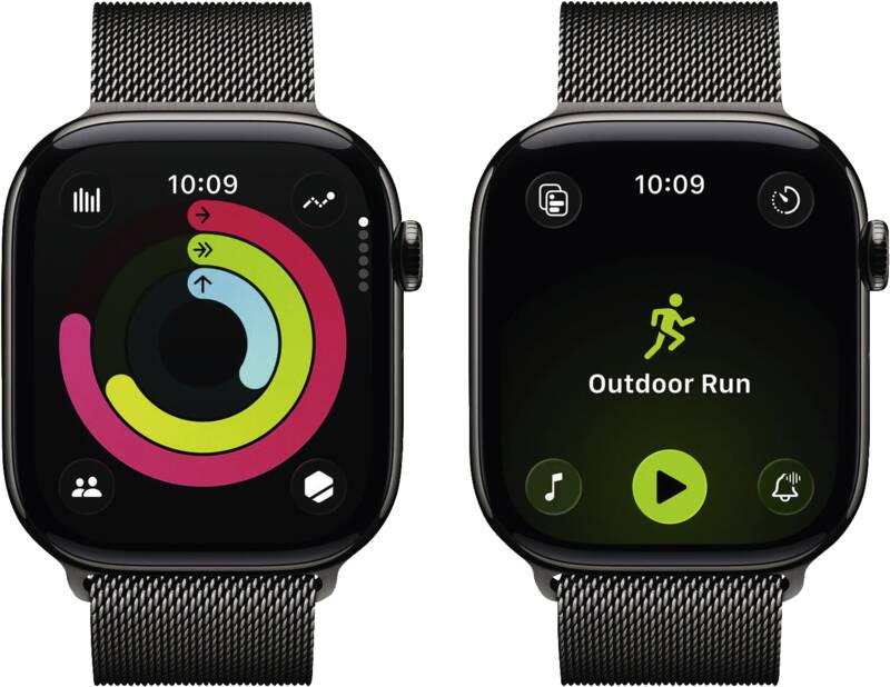 Watch Series 11 GPS + Cellular, 46mm, Titan, Gr. M/L, schief