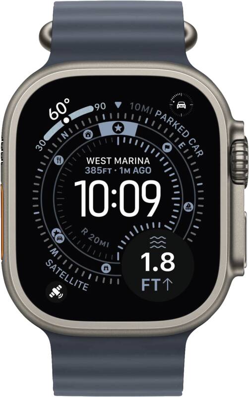 Watch Ultra 3 GPS + Cellular, 49mm, Titan, maritimblaues Oce