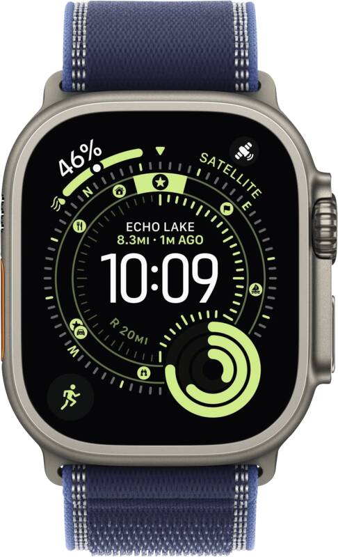 Watch Ultra 3 GPS + Cellular, 49mm, Titan, Gr. S/M, blau-hel