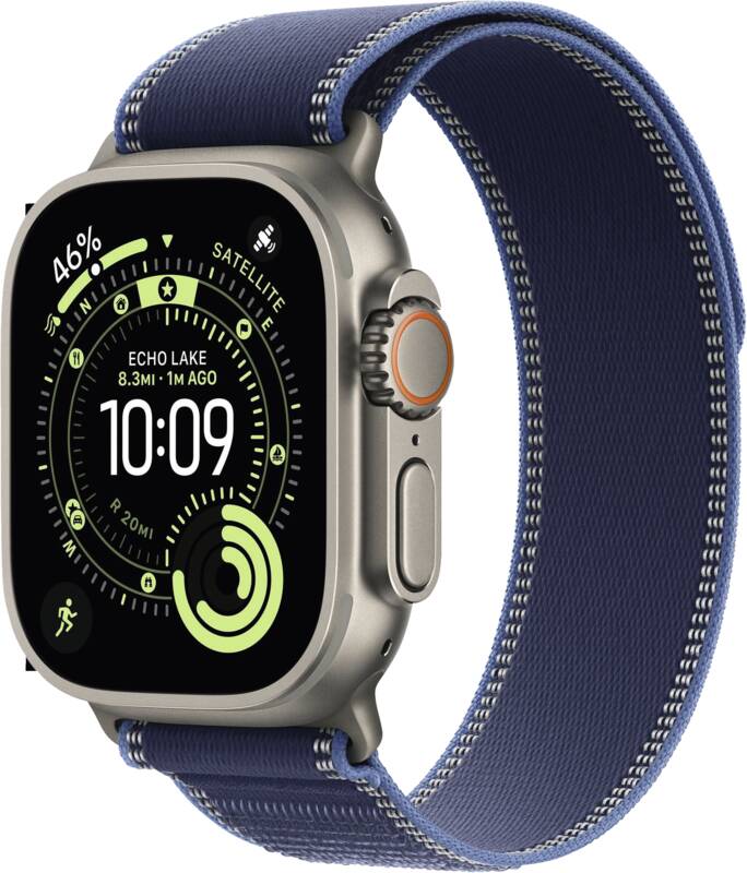 Watch Ultra 3 GPS + Cellular, 49mm, Titan, Gr. S/M, blau-hel
