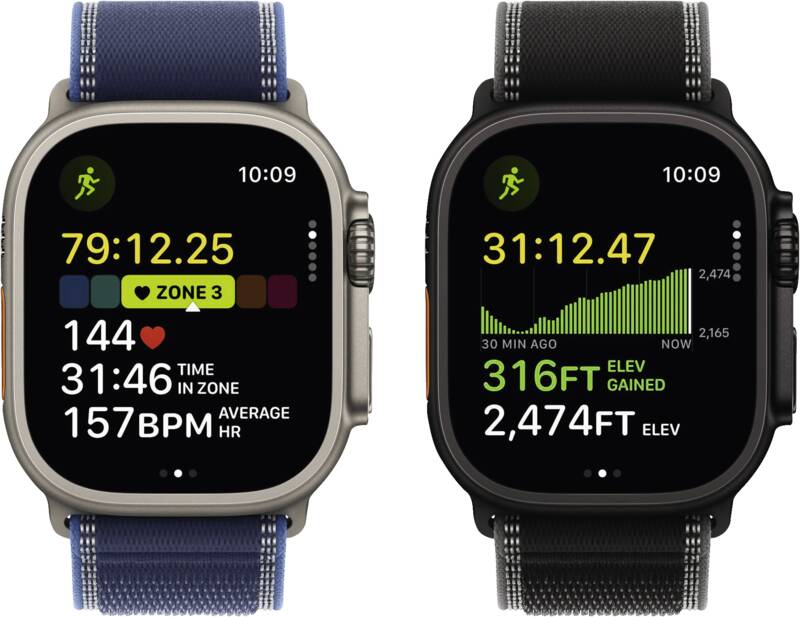 Watch Ultra 3 GPS + Cellular, 49mm, Titan, Gr. M/L, blau-hel