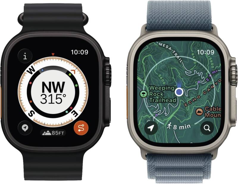 Watch Ultra 3 GPS + Cellular, 49mm, Titan, Gr. M/L, schwarz-