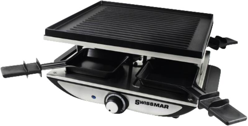 Geneva 4-Person Raclette Party Grill With Cast Aluminium Gri