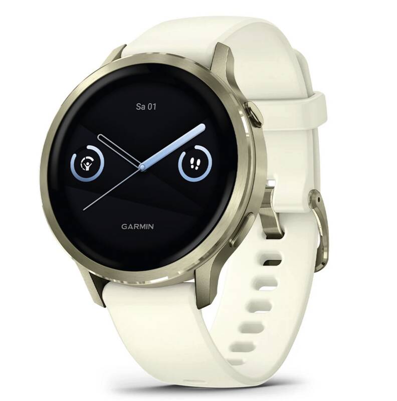 Venu 4 - 41 mm Schnellwechsel-Silikon-Armband 18 mm Bone