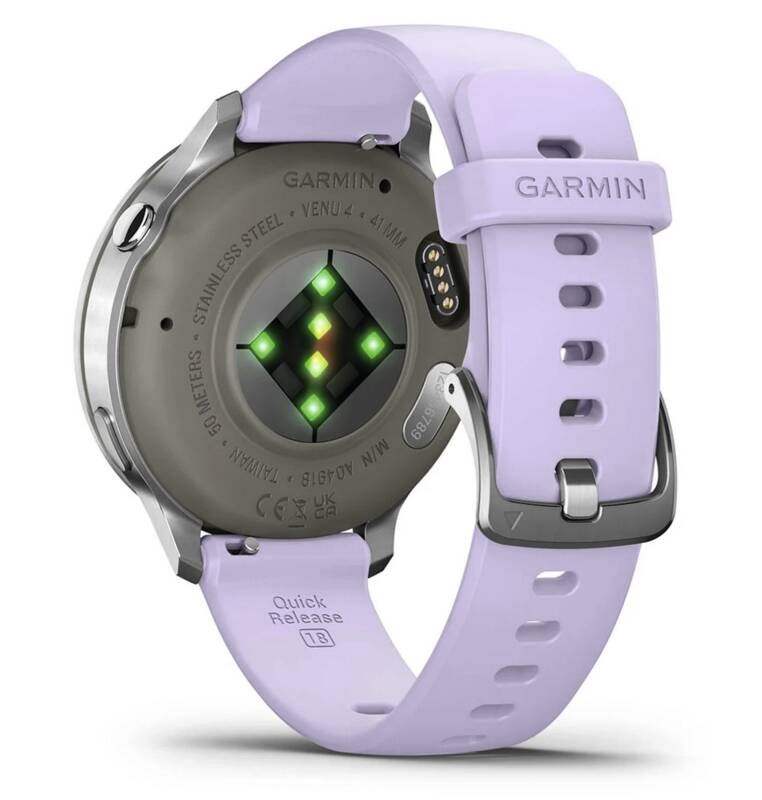 Venu 4 - 41 mm Schnellwechsel-Silikon-Armband 18 mm Lavendel