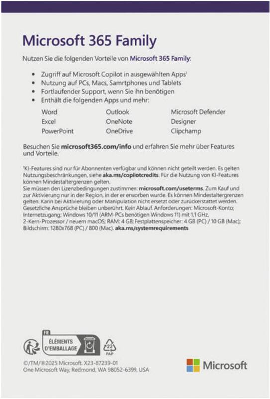 365 Family Box, 6 User, Deutsch