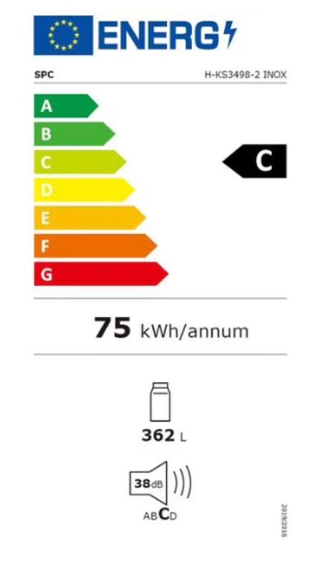 H-KS3498-2 INOX C-Klasse 362L