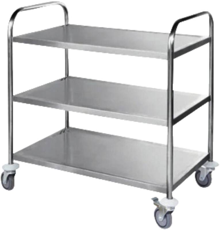 Servierwagen 3-Etagen, 900x590x(H)930mm