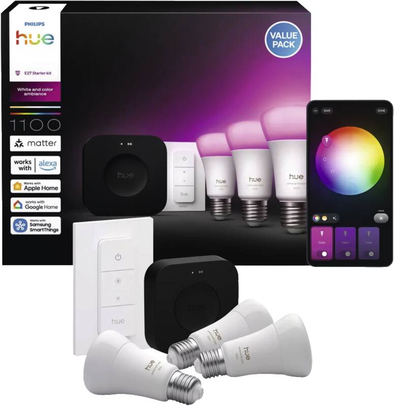 Hue WCA A60 E27 3KIT sw Pro EU