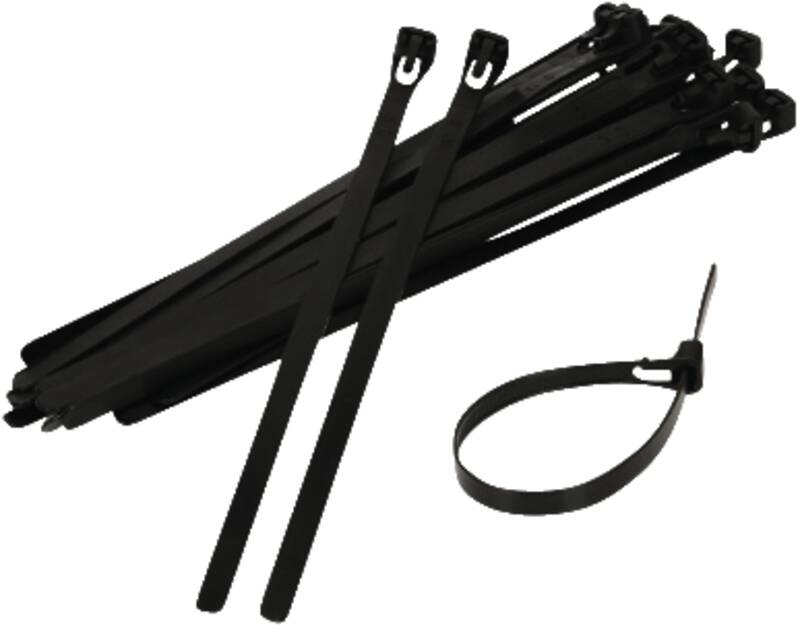 Kabelbinder wiederlösbar 7.5x200mm schwarz / 20 Stück