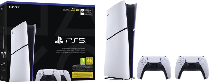 PS5 Slim digital inkl. 2 Dualsense Wireless Controller E-Cha
