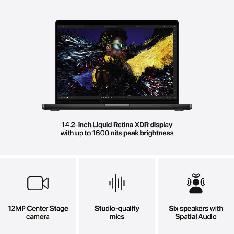 MacBook Pro 14" M4 Pro 24 GB, 1 TB SSD, 12 C, 16 C Gr.