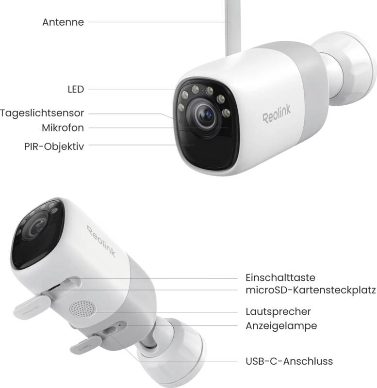 Altas B630 2K Wifi Kamera + Solarpanel
