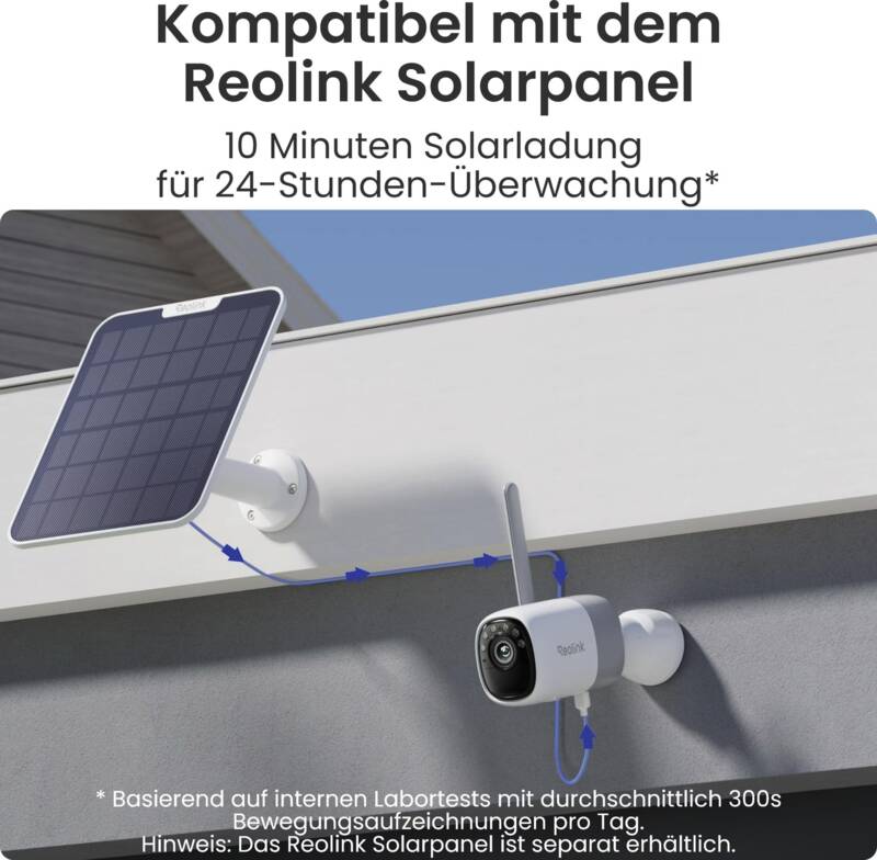 Altas B630 2K Wifi Kamera + Solarpanel