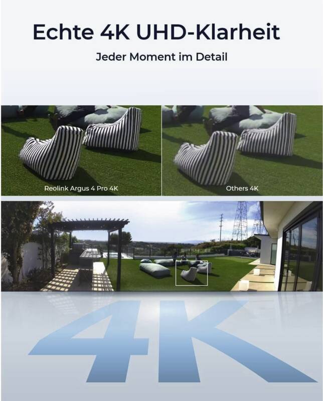 Argus B740X 180° 4K UHD Kamera