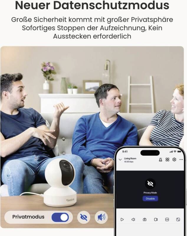 E340 4K PTZ Wifi Kamera 3x Zoom