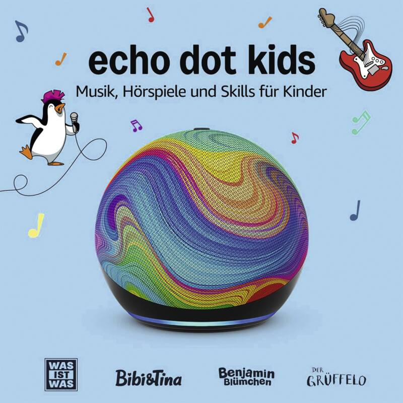 Echo Dot Kids (5. Gen.) - Regenbogenwirbel