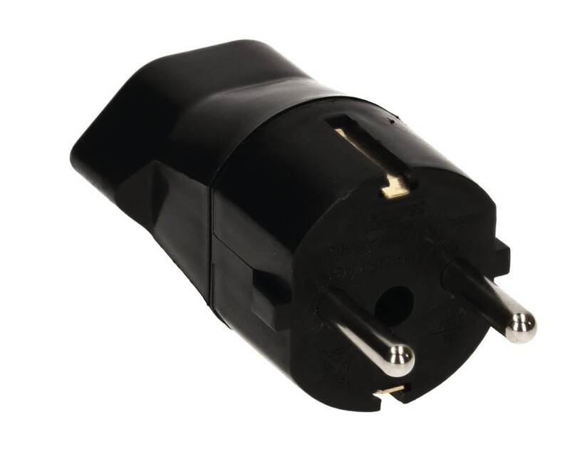 Schuko / Typ 23 3-polig schwarz