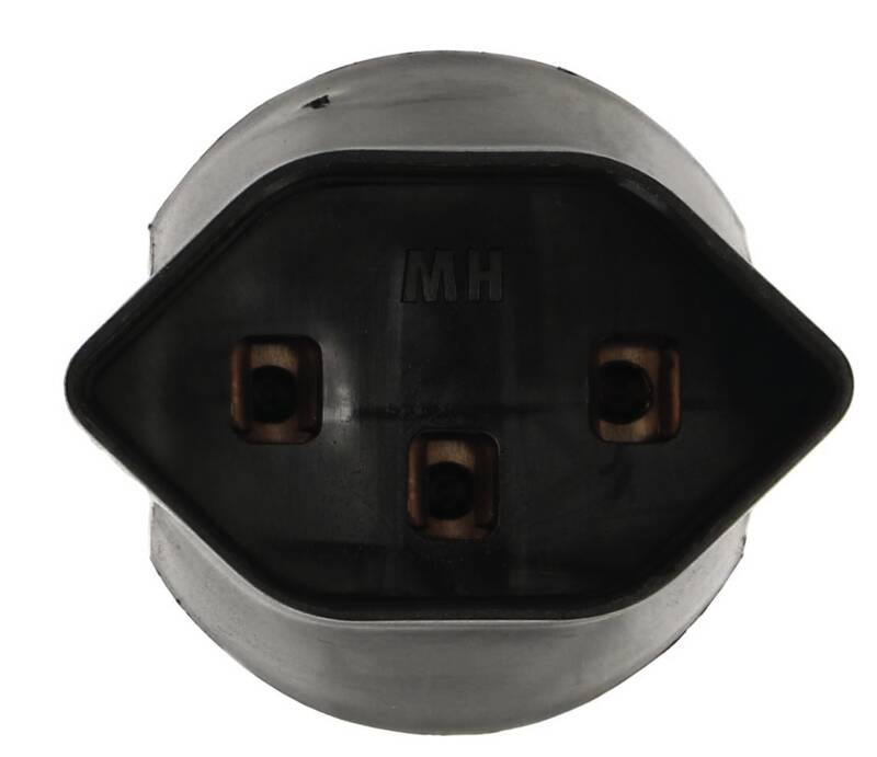 Schuko / Typ 23 3-polig schwarz