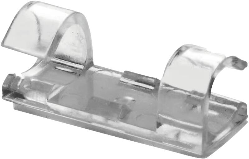 Kabelclips-Set 10mm transparent