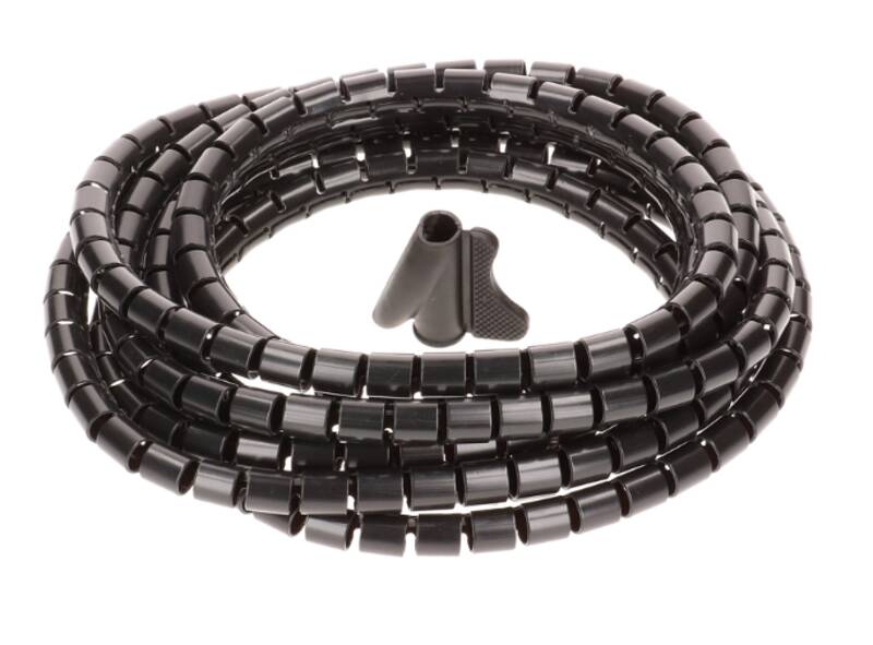 Spiralschlauch D=15mm schwarz L=3m