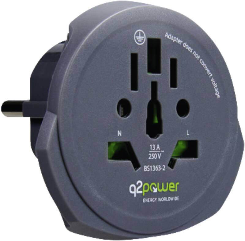 Q2 Power Welt Adapter Schuko
