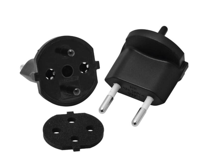 Fixadapter Typ 11 / Konturenstecker CEE 7/17 mit Dichtung