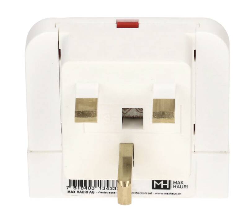 Reiseadapter Grossbritannien / Typ 23 3-polig weiss