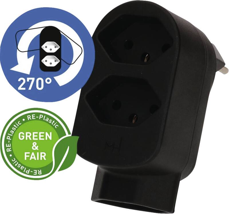 ADAPT 2+1x Typ 13 schwarz drehbar