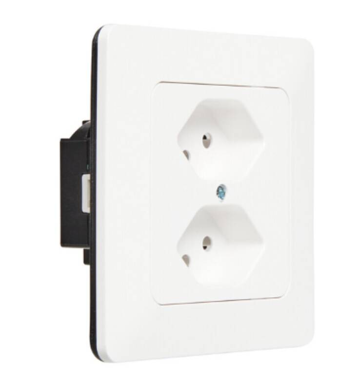 Steckdose 2x Typ 13 UP priamos weiss