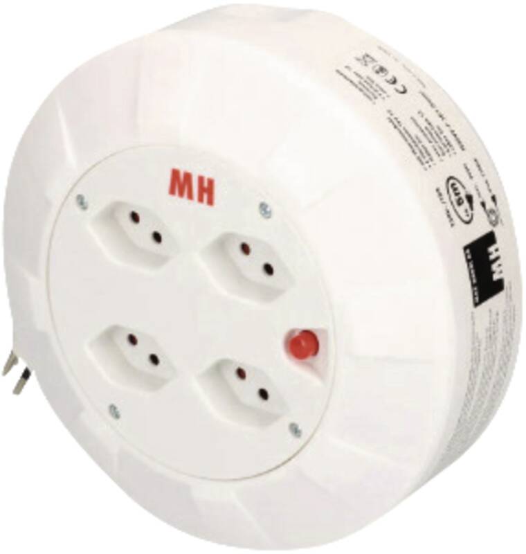 Kabelbox 4x Typ 13 5m weiss