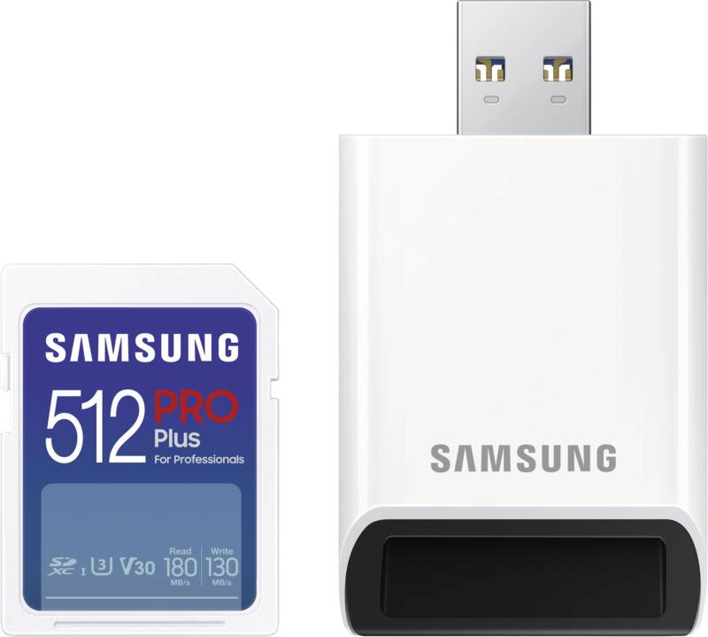 PRO Plus (2023) 512GB SD Card inkl. USB-Kartenleser