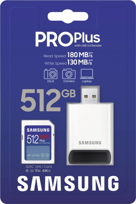PRO Plus (2023) 512GB SD Card inkl. USB-Kartenleser