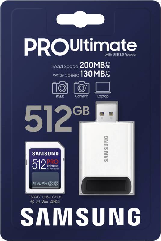 PRO Ultimate 512GB SDXC Card inkl. USB-Kartenleser