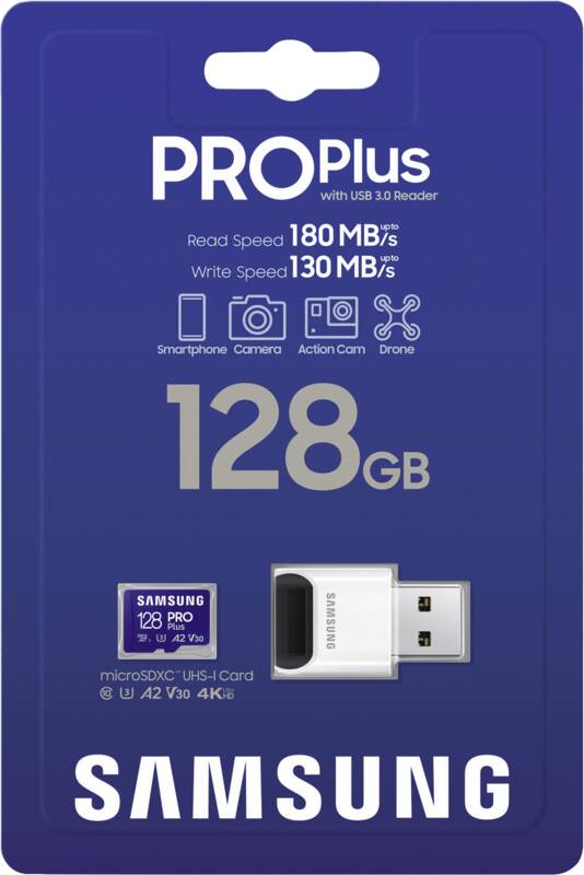 PRO Plus (2023) 128GB microSDXC inkl. USB-Kartenleser