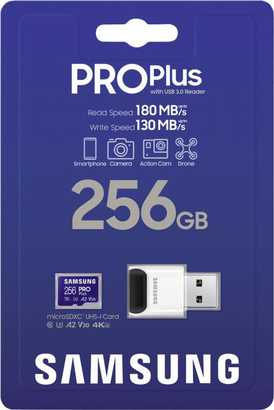 PRO Plus (2023) 256GB microSD inkl. USB-Kartenleser