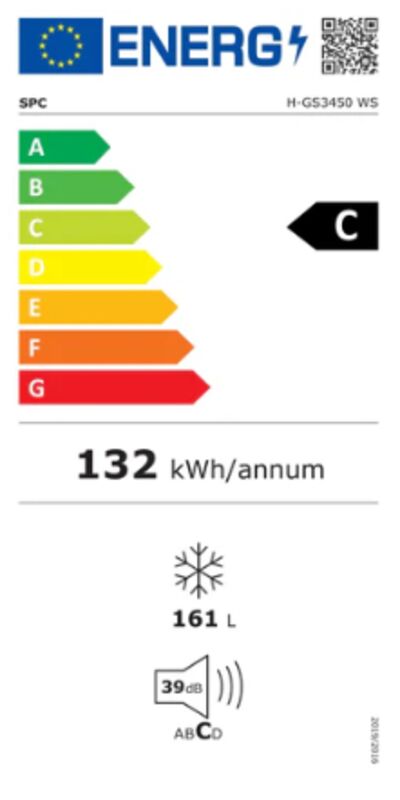 H-GS3450, weiss, 161 L, NoFrost, C-K